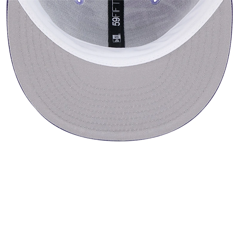 Men's New Era Purple Phoenix Suns Palm Fronds 2-Tone 59FIFTY Fitted Hat