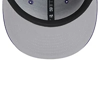 Men's New Era Purple Phoenix Suns Sport Night Script Sided 59FIFTY Fitted Hat
