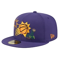 Casquette ajustée 59FIFTY violette des Phoenix Suns pour homme New Era