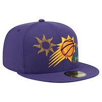 Casquette ajustée 59FIFTY violette des Phoenix Suns pour homme New Era