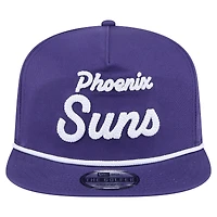 Men's New Era Purple Phoenix Suns Team Text Golfer Snapback Hat