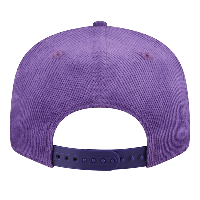 Men's New Era Purple Phoenix Suns Throwback Display Corduroy 9FIFTY Snapback Hat