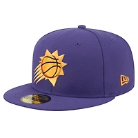 Men's New Era Purple Phoenix Suns Throwback Pennant 59FIFTY Fitted Hat