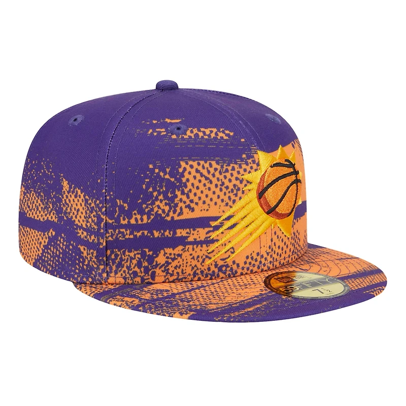 Casquette ajustée 59FIFTY Tip-Off violette des Phoenix Suns de New Era pour homme
