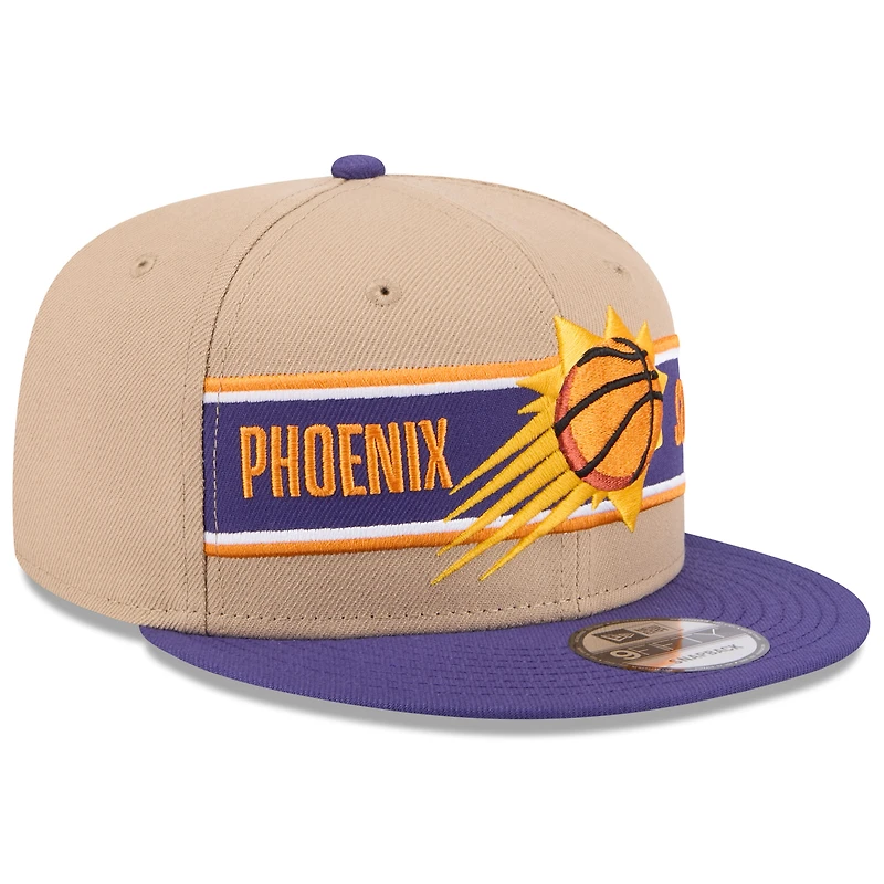 Casquette Snapback 9FIFTY NBA Draft 2024 NBA Phoenix Suns New Era beige/violet pour homme