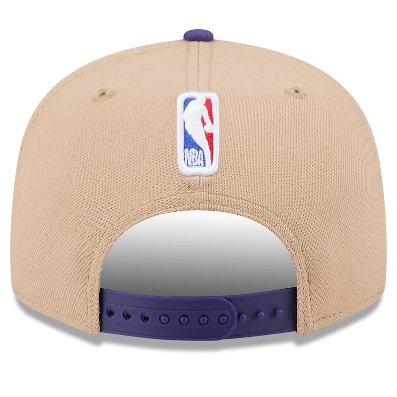 Casquette Snapback 9FIFTY NBA Draft 2024 NBA Phoenix Suns New Era beige/violet pour homme