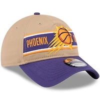 Casquette réglable New Era pour hommes, beige/violet, Phoenix Suns 2024 NBA Draft 9TWENTY