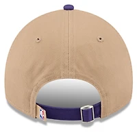 Casquette réglable New Era pour hommes, beige/violet, Phoenix Suns 2024 NBA Draft 9TWENTY