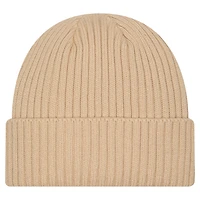 Bonnet à revers en tricot beige Phoenix Suns Color Pack pour homme de New Era