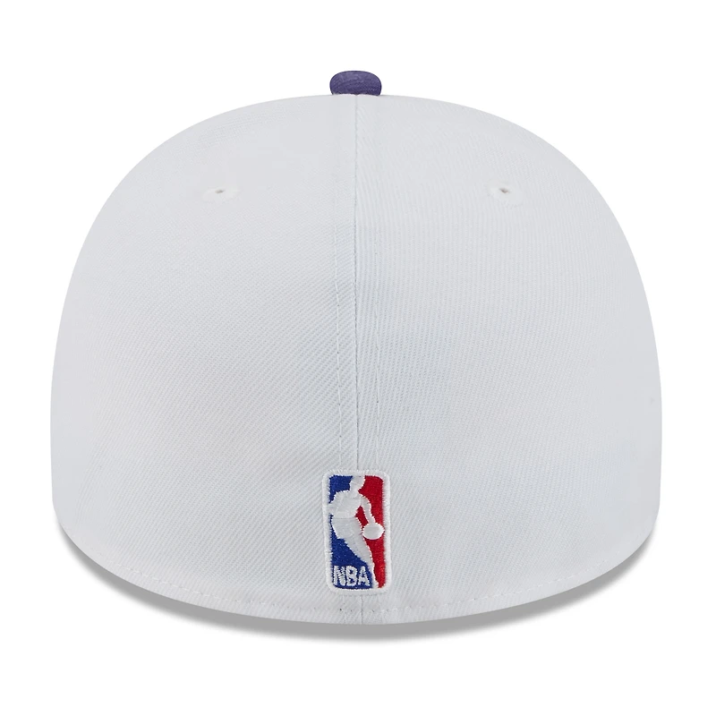 Casquette ajustée New Era 59FIFTY blanche/violette pour homme, NBA Draft 2025, Phoenix Suns
