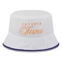 Men's New Era White/Purple Phoenix Suns 2025 NBA Draft Nylon Bucket Hat