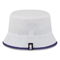 Men's New Era White/Purple Phoenix Suns 2025 NBA Draft Nylon Bucket Hat