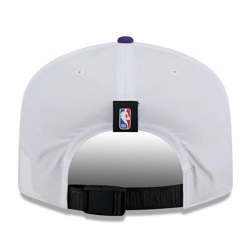Casquette ajustable New Era 19TWENTY en nylon blanc/violet pour homme, draft NBA 2025, Phoenix Suns