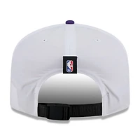 Casquette ajustable New Era 19TWENTY en nylon blanc/violet pour homme, draft NBA 2025, Phoenix Suns