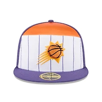 Men's New Era  White/Purple Phoenix Suns 2025 NBA Tip Off Split Panel 59FIFTY Fitted Hat