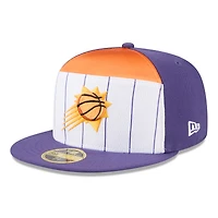 Men's New Era  White/Purple Phoenix Suns 2025 NBA Tip Off Split Panel 59FIFTY Fitted Hat