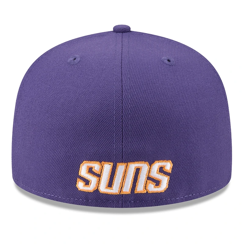 Men's New Era  White/Purple Phoenix Suns 2025 NBA Tip Off Split Panel 59FIFTY Fitted Hat