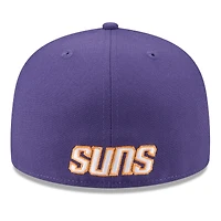 Men's New Era  White/Purple Phoenix Suns 2025 NBA Tip Off Split Panel 59FIFTY Fitted Hat