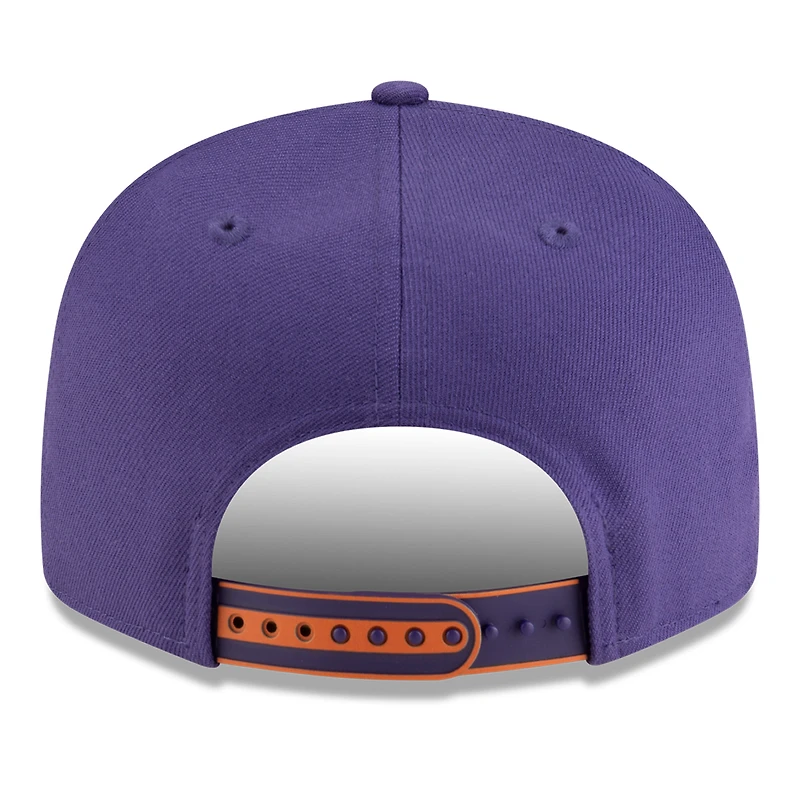 Casquette snapback 9FIFTY blanche/violette pour homme New Era Phoenix Suns 2025 NBA Tip Off Split Panel
