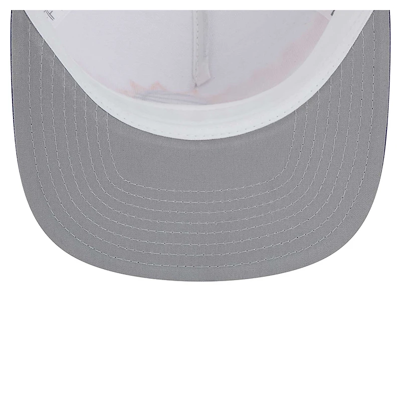 Casquette snapback Dip-Dye 9FIFTY A-Frame Trucker pour homme New Era blanche/violette Phoenix Suns