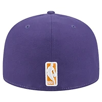 Men's New Era  White/Purple Phoenix Suns Repeat 59Fifty Fitted Hat