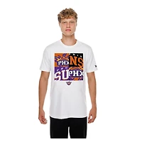 Men's New Era  White Phoenix Suns Block Logo T-Shirt