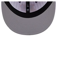 Casquette snapback New Era Deceptor 9FIFTY à rayures fines pour homme, blanche