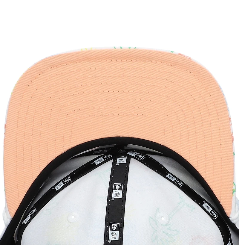 Men's New Era White Phoenix Suns Palm Trees and Waves Golfer Adjustable Hat