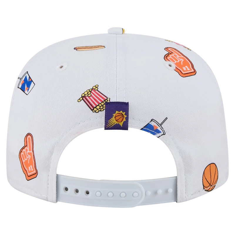 Casquette ajustable New Era blanche Phoenix Suns Team Cheer Rope 19TWENTY pour homme
