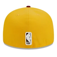 Men's New Era Yellow/Red Phoenix Suns Fall Leaves 2-Tone 59FIFTY Fitted Hat