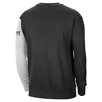 Men's Nike Black/Heather Gray Phoenix Suns Courtside Versus Force & Flight Pullover Sweatshirt