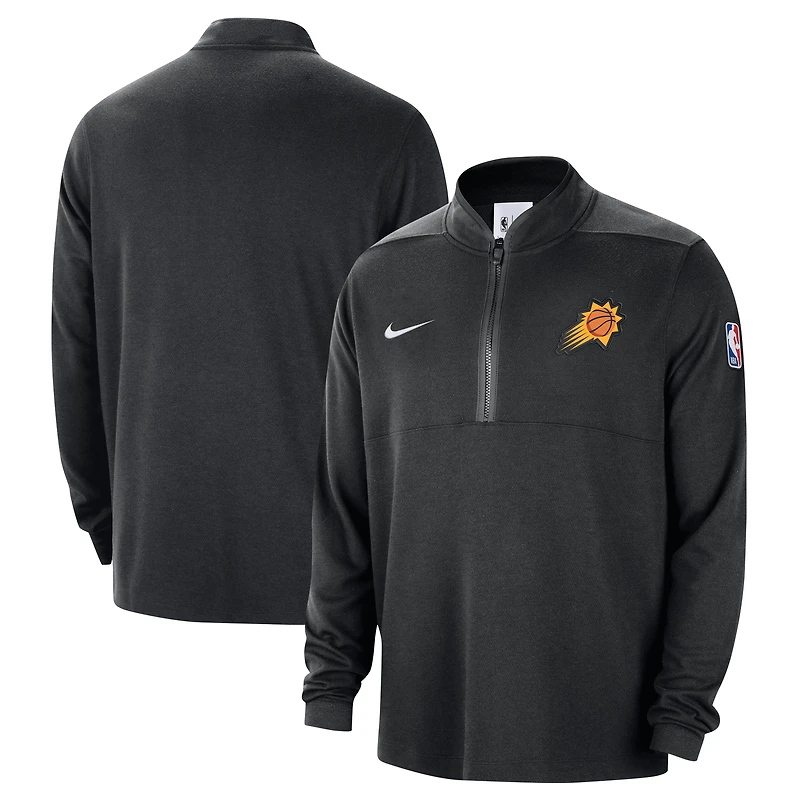 Haut Nike Courtside Performance à demi-zip pour homme Phoenix Suns 2024/25 noir