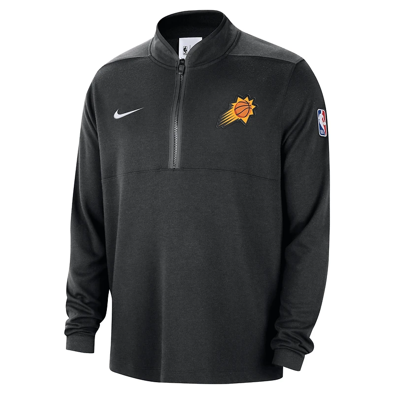 Haut Nike Courtside Performance à demi-zip pour homme Phoenix Suns 2024/25 noir