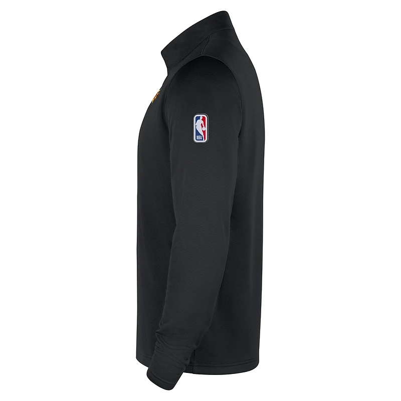 Haut Nike noir Phoenix Suns 2025/26 Authentic Coaches à quart de zip Dri-Fit pour homme