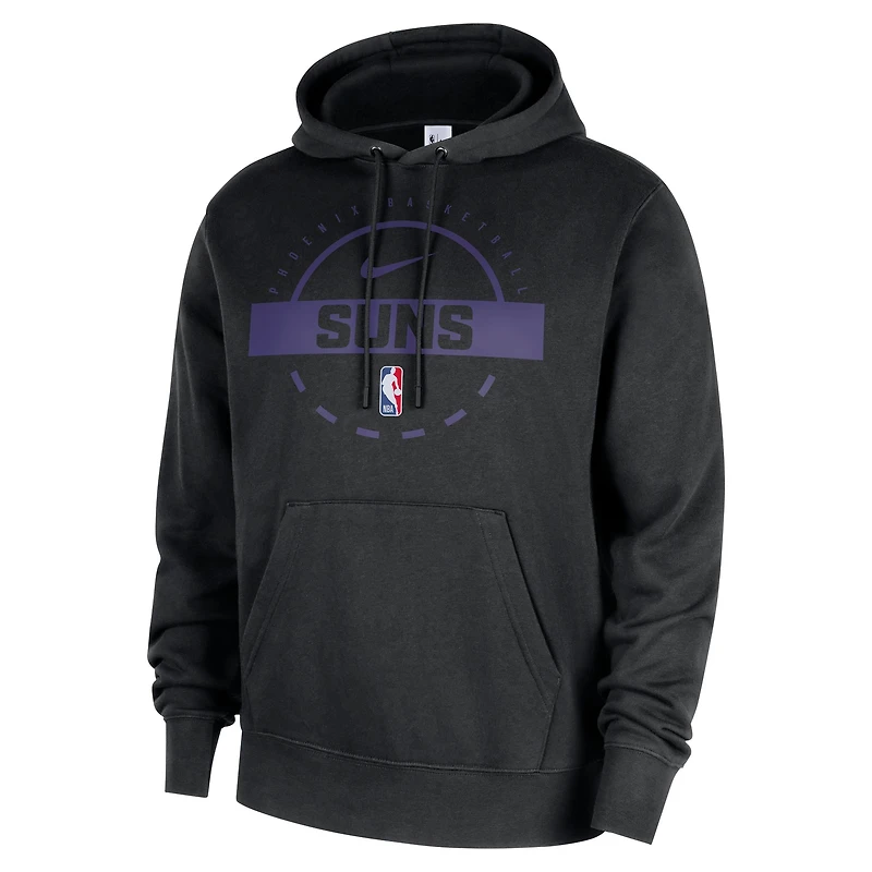 Men's Nike Black Phoenix Suns 2025/26 Authentic Practice Club Pullover Hoodie