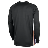 Maillot de tir Nike noir Phoenix Suns 2025/26 Authentic Pre-Game Legend Dri-FIT à manches longues pour homme