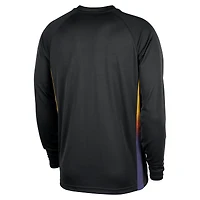 Men's Nike  Black Phoenix Suns 2025/26 City Edition Authentic Pregame Dri-FIT Long Sleeve Shooting T-Shirt