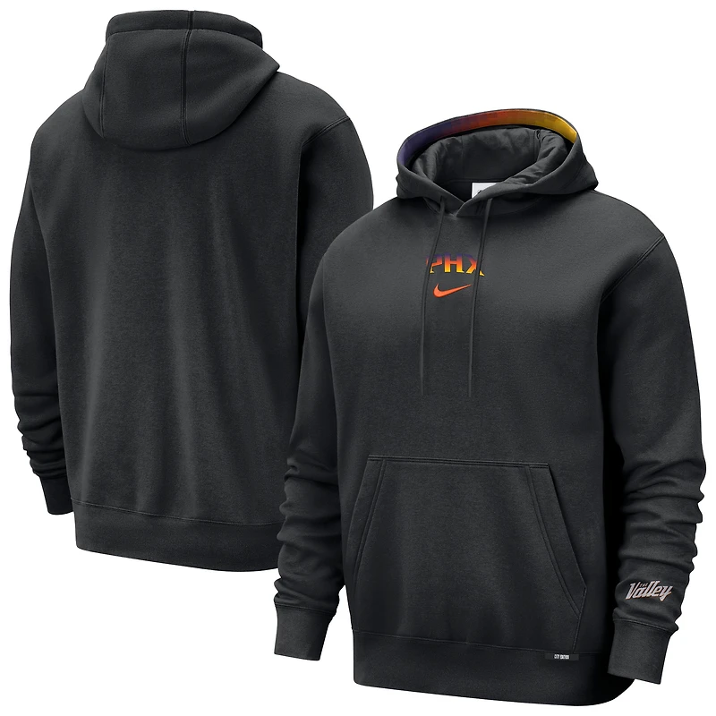 Men's Nike Black Phoenix Suns 2025/26 City Edition Courtside Remix Premium Hoodie