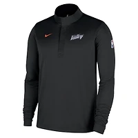 Men's Nike  Black Phoenix Suns 2025/26 City Edition Remix Authentic Coaches Dri-FIT Half-Zip Top