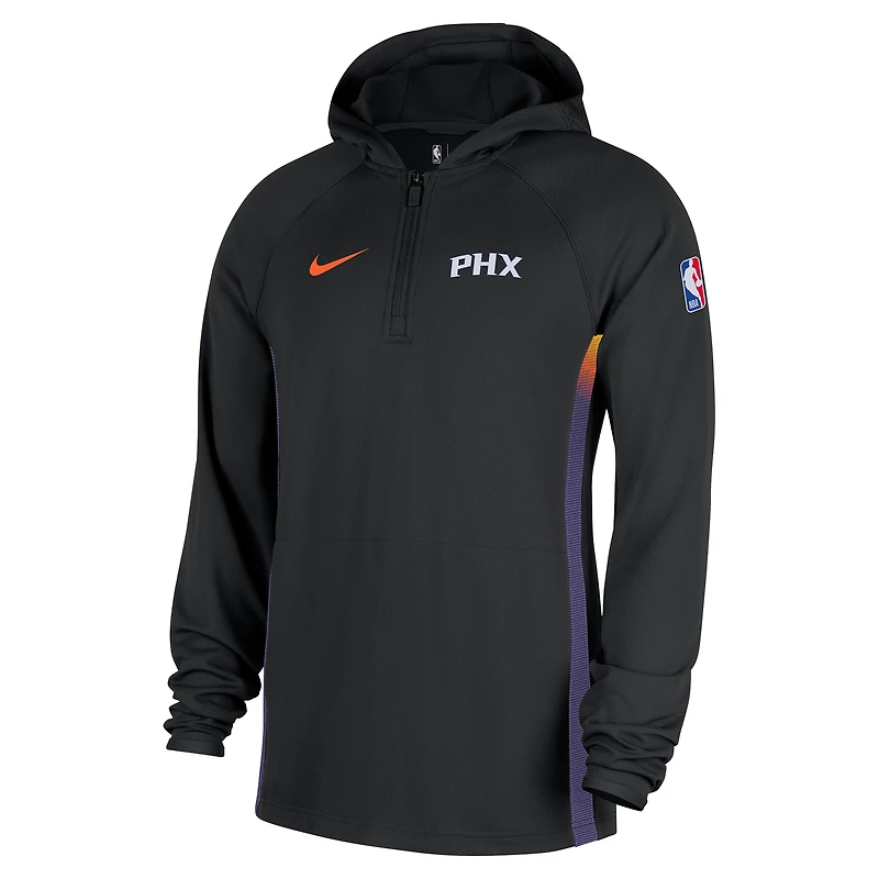 Men's Nike  Black Phoenix Suns 2025/26 City Edition Remix Authentic On-Court Quarter-Zip Dri-FIT Hooded Jacket