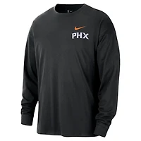 T-shirt à manches longues Nike Phoenix Suns City Edition Remix Essential Logo noir pour homme