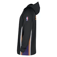 Men's Nike  Black Phoenix Suns Authentic On Court Zone Quarter-Zip Dri-FIT Hoodie Jacket