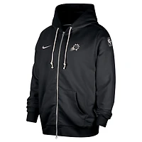 Veste à capuche entièrement zippée Nike Phoenix Suns Authentic Standard Issue pour homme, noire