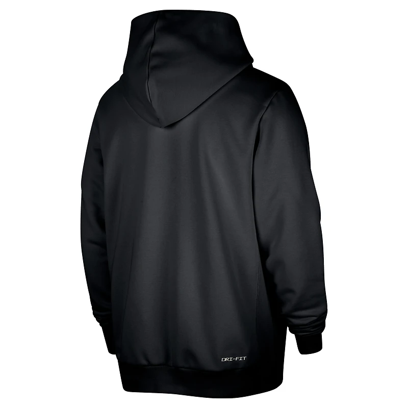 Veste à capuche entièrement zippée Nike Phoenix Suns Authentic Standard Issue pour homme, noire