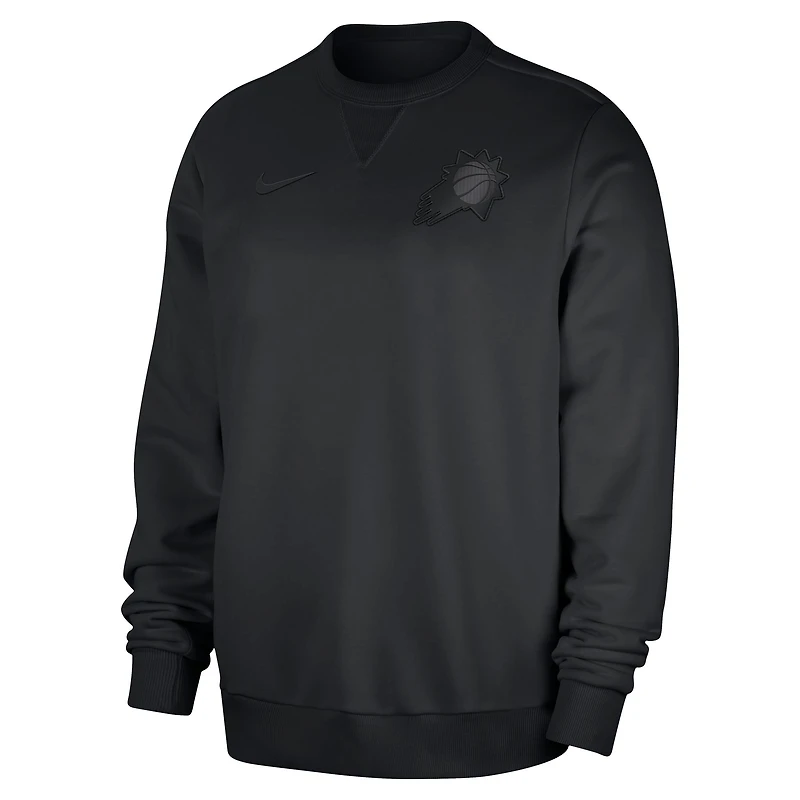 Men's Nike  Black Phoenix Suns Authentic Standard Issue Travel Dri-FIT Sweatshirt