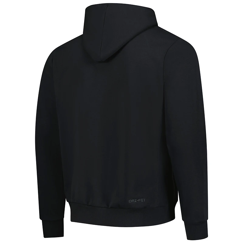 Sweat à capuche Nike Dri-Fit Authentic Travel Standard Issue pour homme, noir, des Phoenix Suns