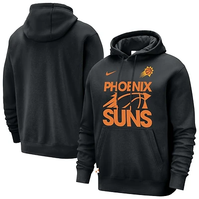Sweat à capuche Nike Courtside Club noir Phoenix Suns pour homme
