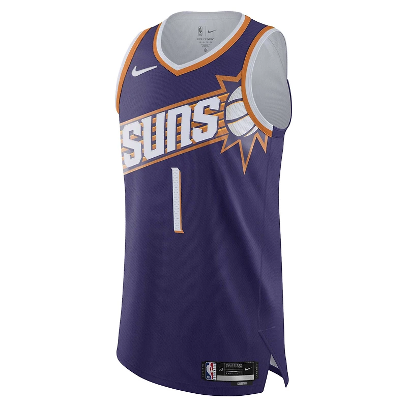 Maillot Nike Devin Booker blanc authentique des Phoenix Suns pour homme - Édition Association