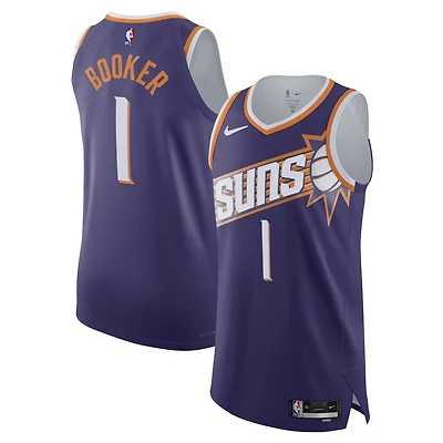 Maillot authentique Nike Devin Booker violet Phoenix Suns pour homme - Édition Icon