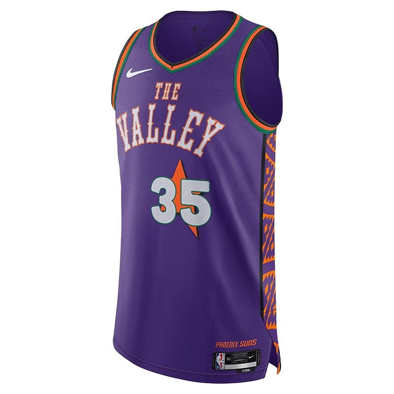 Maillot de joueur authentique Nike Kevin Durant violet Phoenix Suns 2024/25 pour homme - Édition City